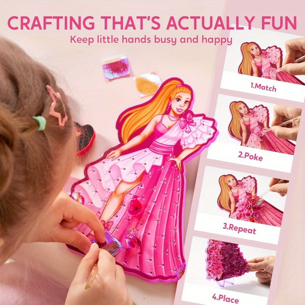4-8세 어린이를 위한 재미있는 공예품, 공주 드레스업 - Art Craft Kits For Kids 리뷰 및 가격