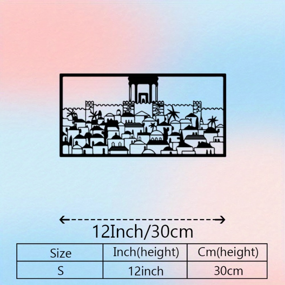 CIFBUY 금속 벽 예술 예루살렘 벽화 동상 유대 문 - Art & Craft Clipart 리뷰 및 가격