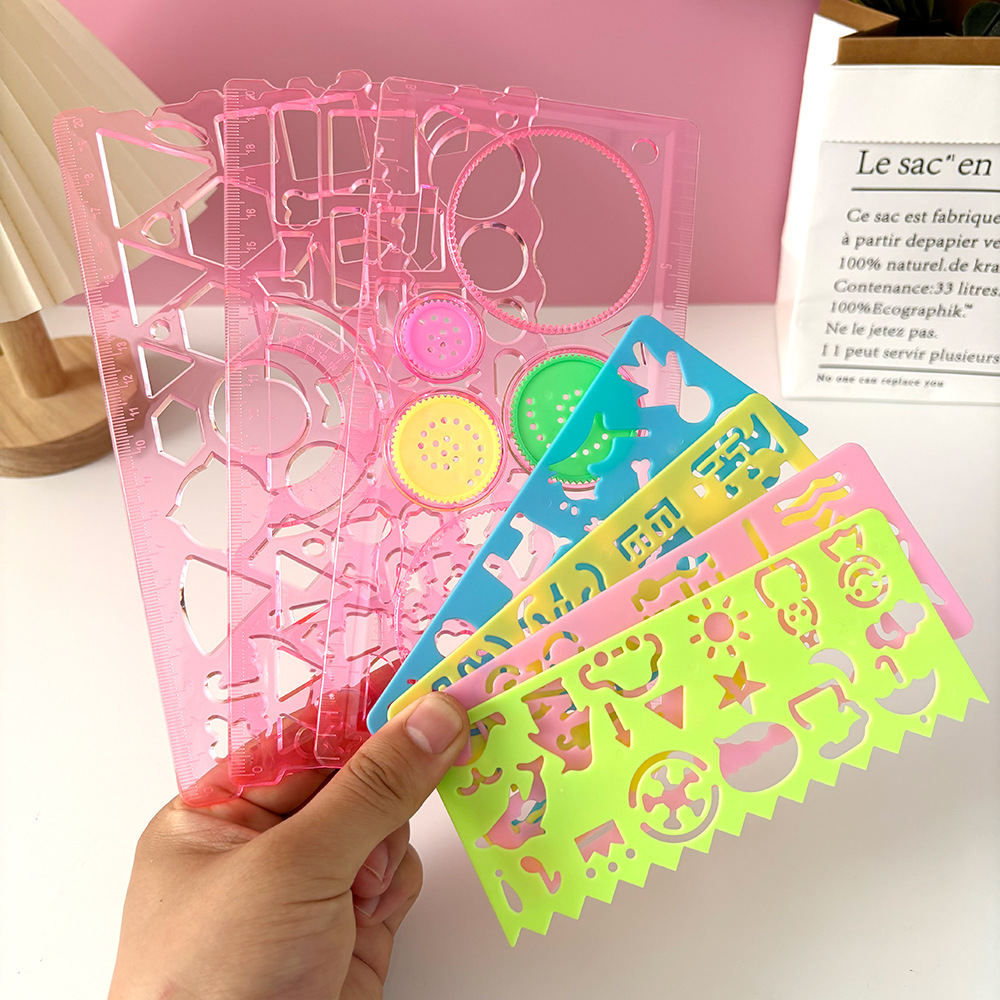 기하학 Spirograph 그리기 스텐실 세트 그림 템 - Art Craft Template 리뷰 및 가격